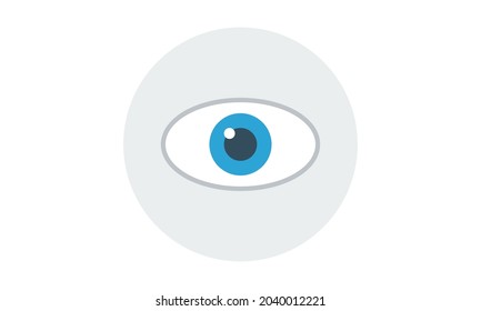Augen Symbol, Vektorgrafik. Bildsymbol einzeln