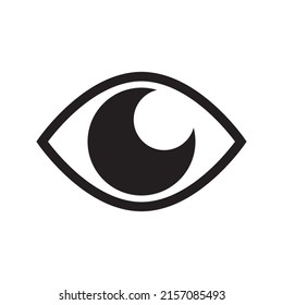 Eyes icon vector. Vision icon symbol isolated
