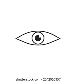 Eyes icon vector. Vision icon symbol isolated