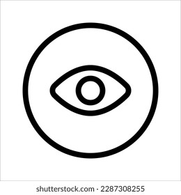 Eyes icon vector. Vision icon symbol  for your web site design icon logo, app, UI. vector illustration on white background