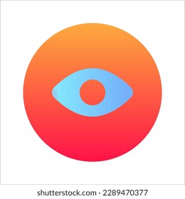 Augen Symbol, Vektorgrafik. Bildsymbol für das Logo Ihres Website-Designs, App, UI. Vektorgrafik auf weißem Hintergrund