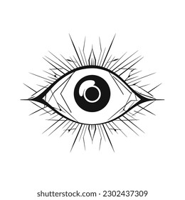Eyes icon vector. Vision icon symbol . Vector illustration