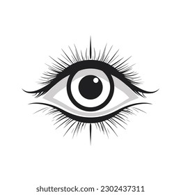 Eyes icon vector. Vision icon symbol . Vector illustration