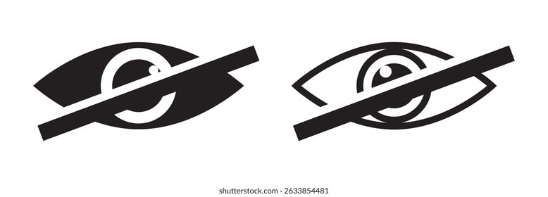 Eyes icon vector. Vision icon symbol isolated, Eye icon. Eye view icon. eps 10