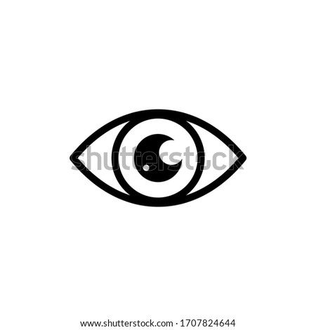 Eyes icon vector. Vision icon symbol isolated