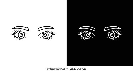 Vetor de ícone de olhos para web e aplicativo móvel