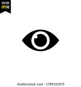 Eyes Icon View Symbol Concept Isolated Stock Vector (Royalty Free ...