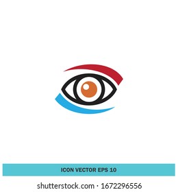 eyes icon vision symbol design element logo template vector eps 10
