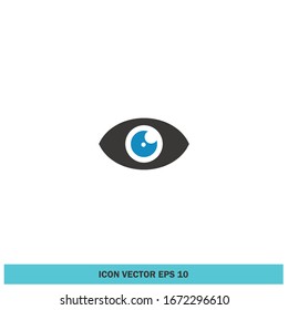 eyes icon vision symbol design element logo template vector eps 10