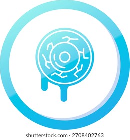 Design de ícone de vetor de linha de olhos
