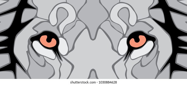 eyes of lion vector file