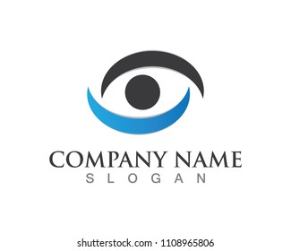 Eyes logo and symbols template vector icons app
