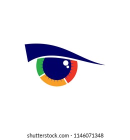 eyes logo template