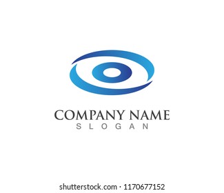 eyes logo and vector