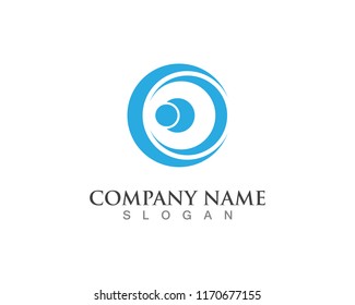 eyes logo and vector