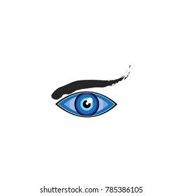 eyes logo vector