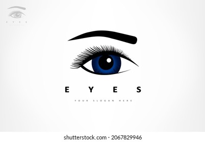 Eyes logo vector. Ophthalmologic clinic design.