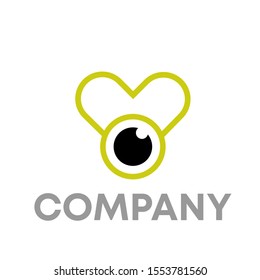 eyes logo vector sign template design