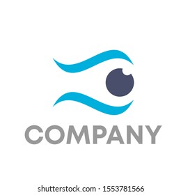 eyes logo vector sign template design