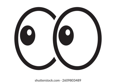 Eyes look icon. Eyes look symbol.