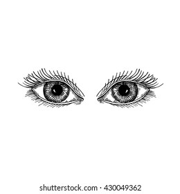 The eyes look at you