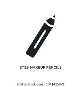 eyes makeup pencils isolated icon. simple element illustration from woman clothing concept icons. eyes makeup pencils editable logo sign symbol design on white background. can be use for web and
