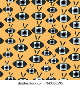 Eyes on the background