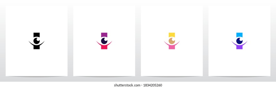 Eyes On Letter Logo Design I