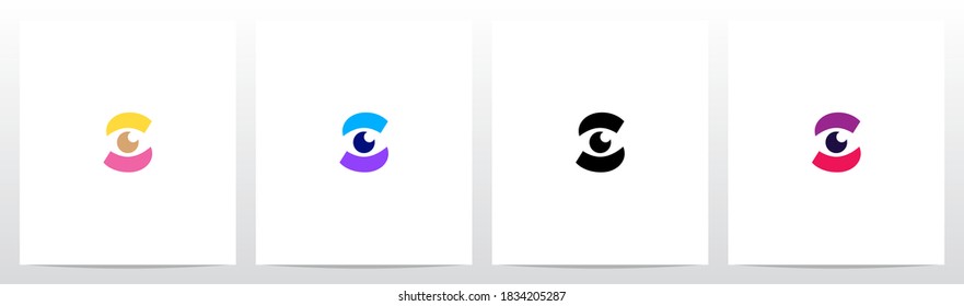 Eyes On Letter Logo Design S