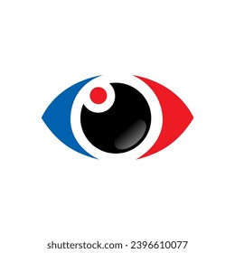 logotipo de vector de diseño óptico