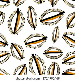 Eyes pattern. Exoteric element pattern on a white background