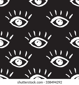 eyes pattern monochrome graphics