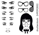 eyes set, girl character