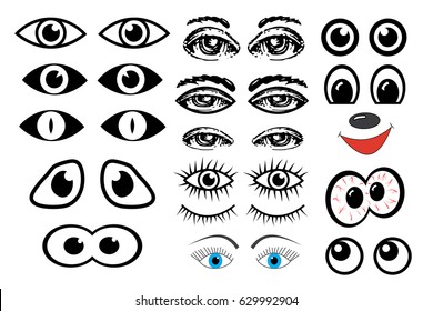 Eyes set vector