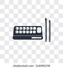 Eyes shades makeup vector icon isolated on transparent background, Eyes shades makeup logo concept