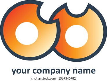 Eyes Shape Logo Vector Design