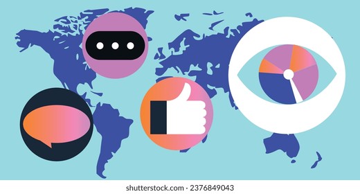 Símbolos para la innovación tecnológica y el futuro. Símbolos y actividades de la sociedad contemporánea.