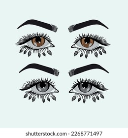 Eyes symbol of love in the world