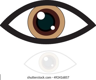 eyes vector design icon