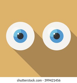 ojos en diseño plano vectorial