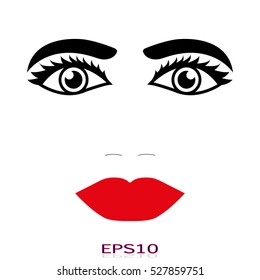 eyes, vector icon, eps10