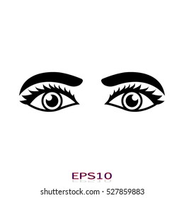 eyes, vector icon, eps10