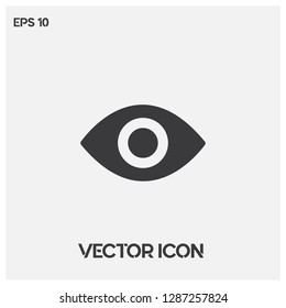 Eyes Vector Icon Illustration. Show Password Symbol Icon. Premium Quality.