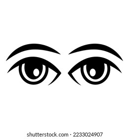 eyes vector icon in trendy flat design