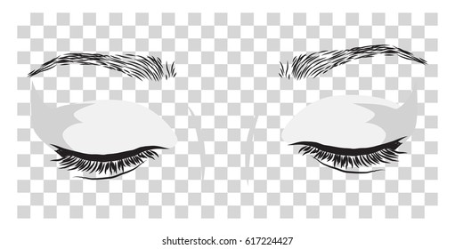Eyes. Vector Illustration. 