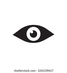 Símbolo de icono de visión de ilustración vectorial aislado