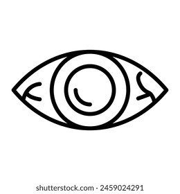 Eyes Vector Line Icon Design Vector Line Icon Design