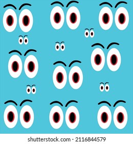 Eyes vector mode crazy blue cut..eps