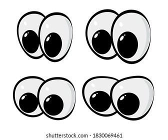 Cartoon Eyes Vector Symbol Icon Design Stock Vector (Royalty Free ...