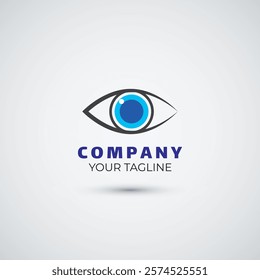 Eyes vision logo design template icon